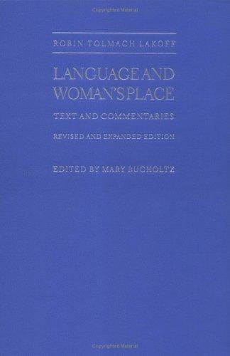 Cover for Language and woman's place