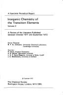 Cover for Inorganic Chemistry of the Transition Elements (Specialist Periodical Reports)