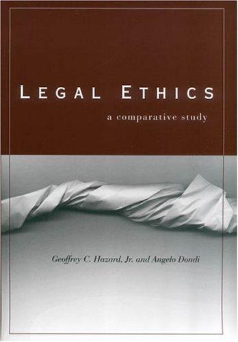 Cover for Legal Ethics