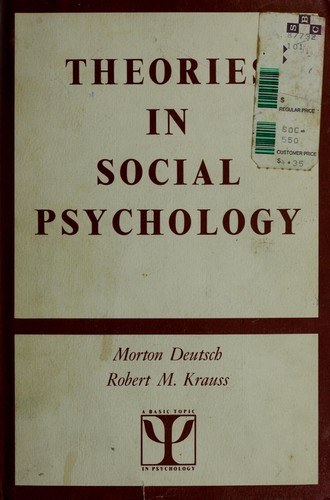 Cover for Theories in social psychology