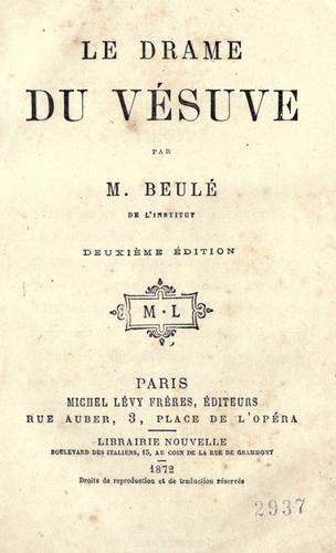 Cover for Le Drame du Vesuve