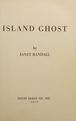 Cover for Island ghost