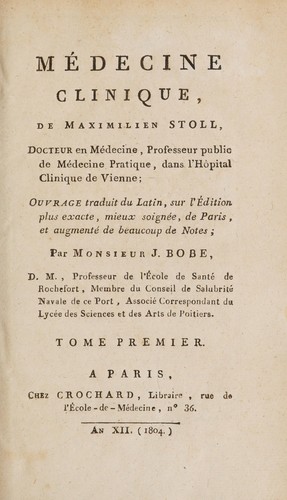 Cover for M©♭decine clinique ...