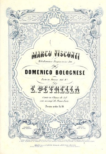 Cover for Marco Visconti