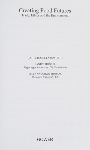 Cover for Creating food futures