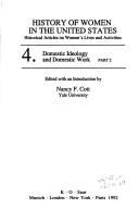 Cover for Domestic Ideology and Domestic Work (History of Women in the United States)