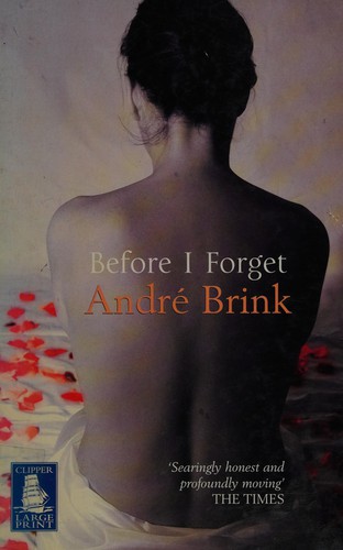 Cover for Before I forget.