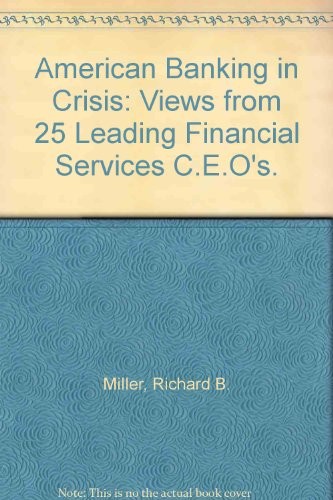 Cover for American banking in crisis