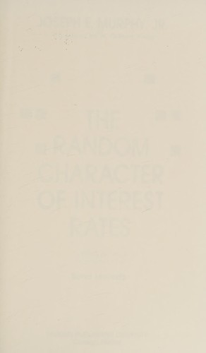 Cover for The random character of interest rates