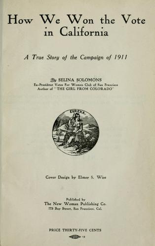 Cover for How we won the vote in California