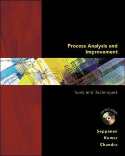 Cover for Process Analysis and Improvement with Student CD and Microsoft Visio Student Edition CD, 1/e
