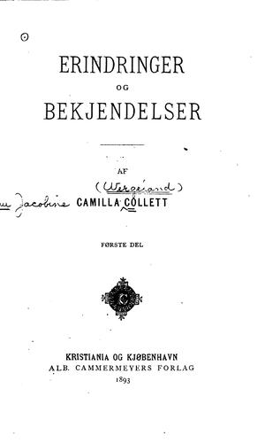 Cover for Erindringer og bekjendelser