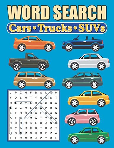 Cover for Word Search Cars - Trucks - SUVs