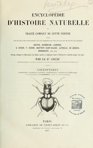 Cover for Coléopteres \