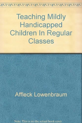 Cover for Teaching mildly handicapped children in regular classes