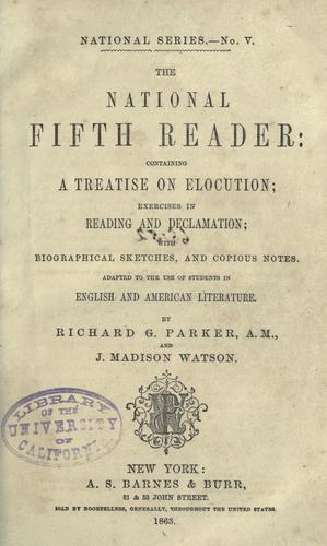 Cover for The national fifth reader
