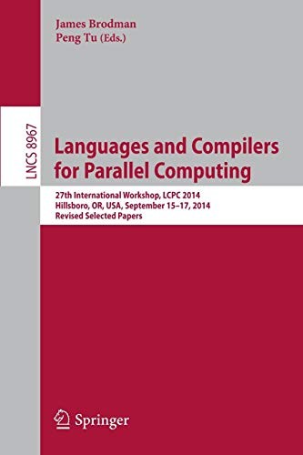 Cover for Languages and Compilers for Parallel Computing