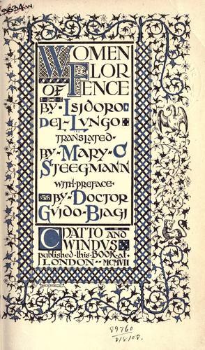 Cover for Women of Florence