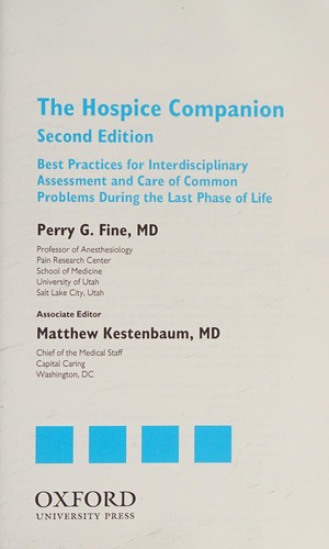 Cover for The hospice companion