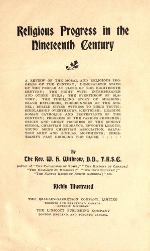 Cover for Religious progress in the nineteenth century