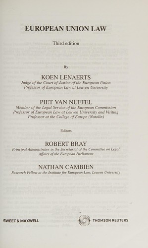 Cover for European Union law