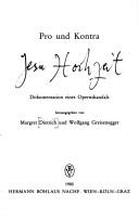 Cover for Pro und Kontra Jesu Hochzeit