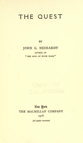 Cover for The quest
