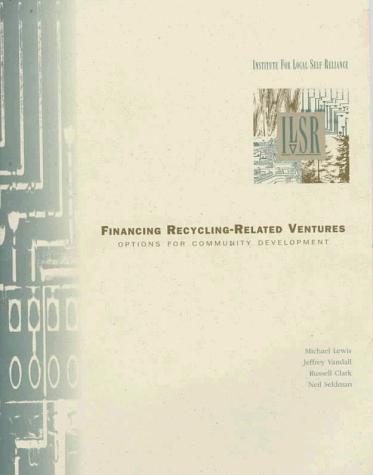 Cover for Financing recycling-related ventures