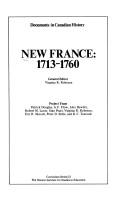 Cover for New France, 1713-1760