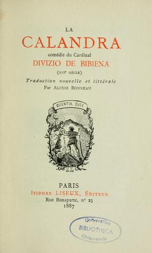 Cover for La Calandra