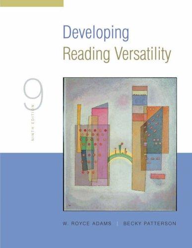 Cover for Developing reading versatility