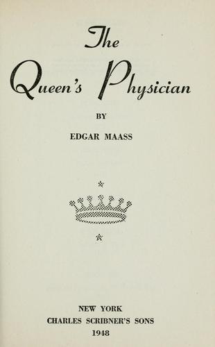 Cover for The Queen's physician.