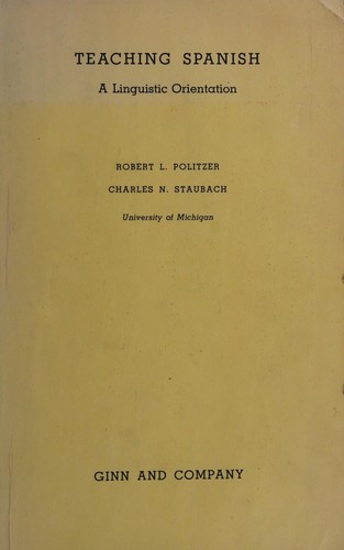 Cover for Teaching Spanish, a linguistic orientation