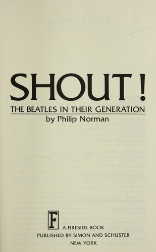 Cover for Shout!: The Beatles In Their Generation