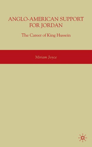 Cover for Anglo-American Support for Jordan