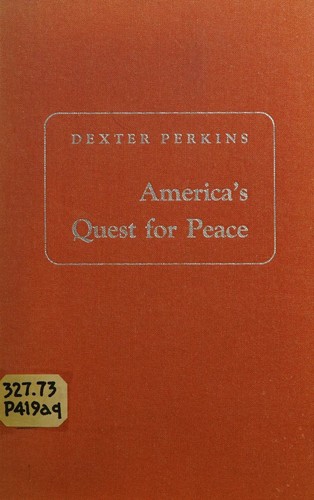 Cover for America's quest for peace.