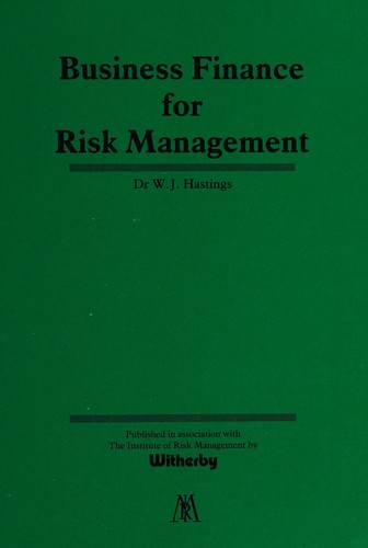Cover for Business Finance for Risk Management (Risk Management Series)