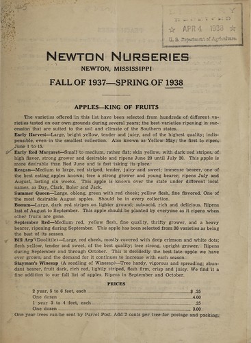 Cover for Newton Nurseries
