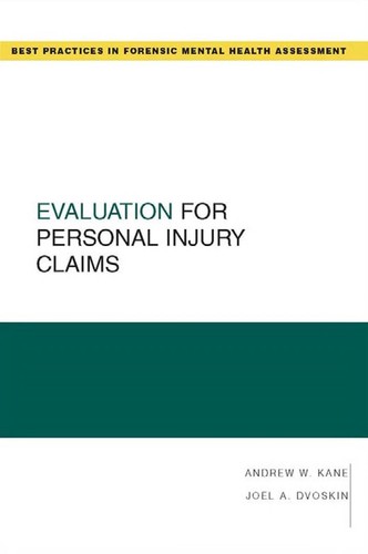 Cover for Evaluation for personal injury claims