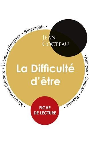 Cover for Fiche de lecture La Difficulté d'être