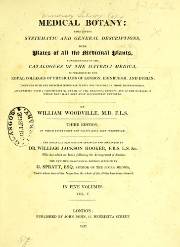 Cover for Medical botany