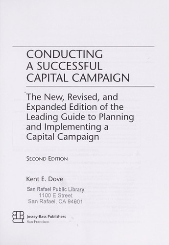 Cover for Conducting a successful capital campaign