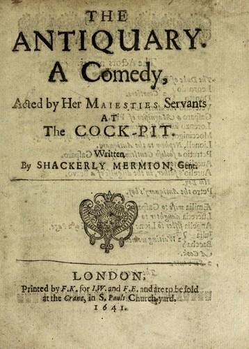 Cover for The antiquary