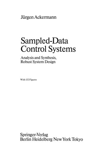 Cover for Sampled-Data Control Systems