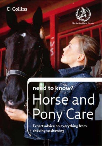 Cover for Horse and Pony Care (Collins Need to Know?)