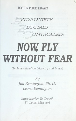 Cover for Avioanxiety Becomes Controlled