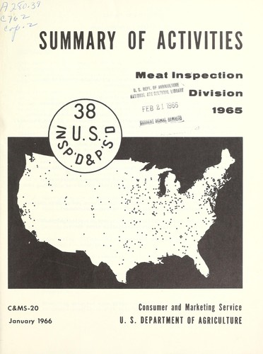 Cover for Summary of activities
