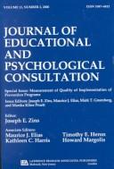 Cover for Measurement of Quality of Implementation of Prevention Programs