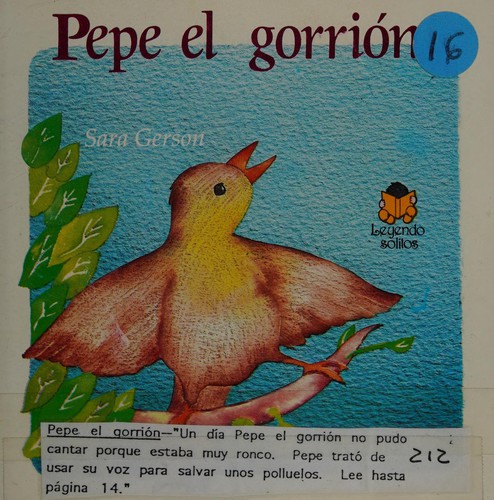 Cover for Pepe el gorrión