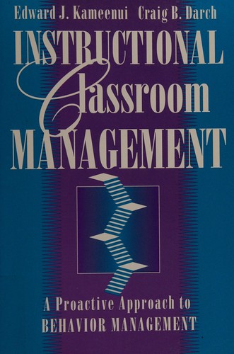 Cover for Instructional classroom management
